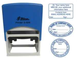 Self inking Rubber Stamps Round Oval and Rectangular Shape