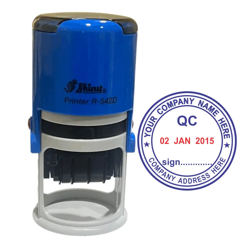 Quality Control Stamp 2 Quality Control Stamp - stamp to stamp QC and Quality Pass with adjustable date