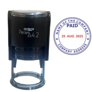 Round Paid Stamp