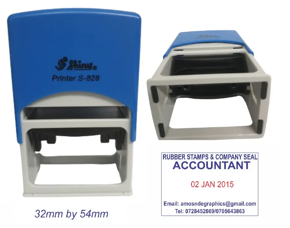 Premium Accountant Stamp 1 Accountant Stamp - Self inking with adjustable date and company details