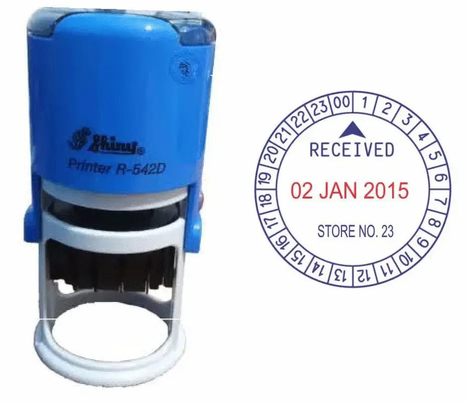 Date Time Stamp - self inking stamp fitted with Received