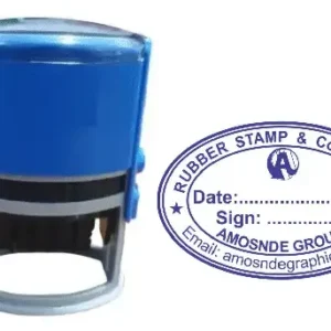 Oval Rubber Stamp