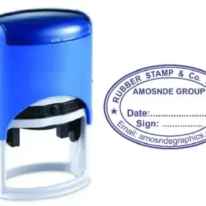Oval Rubber Stamp
