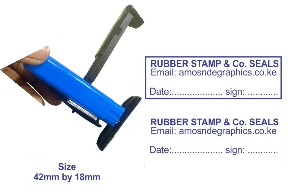 Advocate Portable Stamp 3 Advocate Portable Stamp - Premium Hand Held Rubber Stamp - Portable rubber stamp with a place to write a date and sign