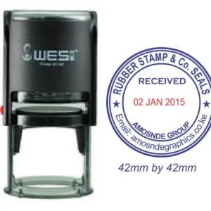 Unique Received Rubber Stamp