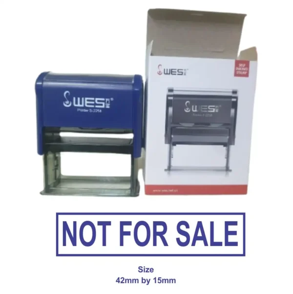 NOT FOR SALE STAMP - self inking rubber stamp