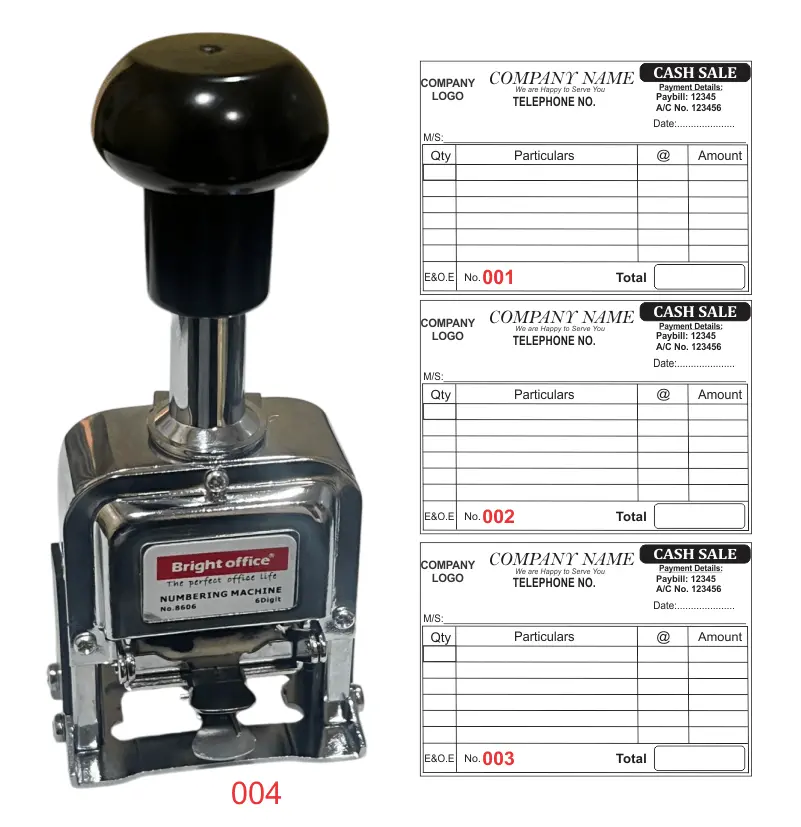 Serial Number Stamp 2 Serial Number Stamp - for documents serialization self inking and self digit adjustable