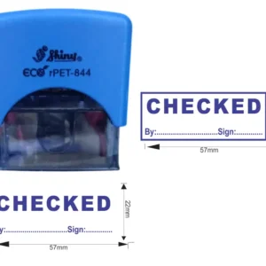 Home 28 Checked Rubber Stamp