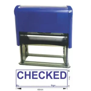 Checked Rubber Stamp