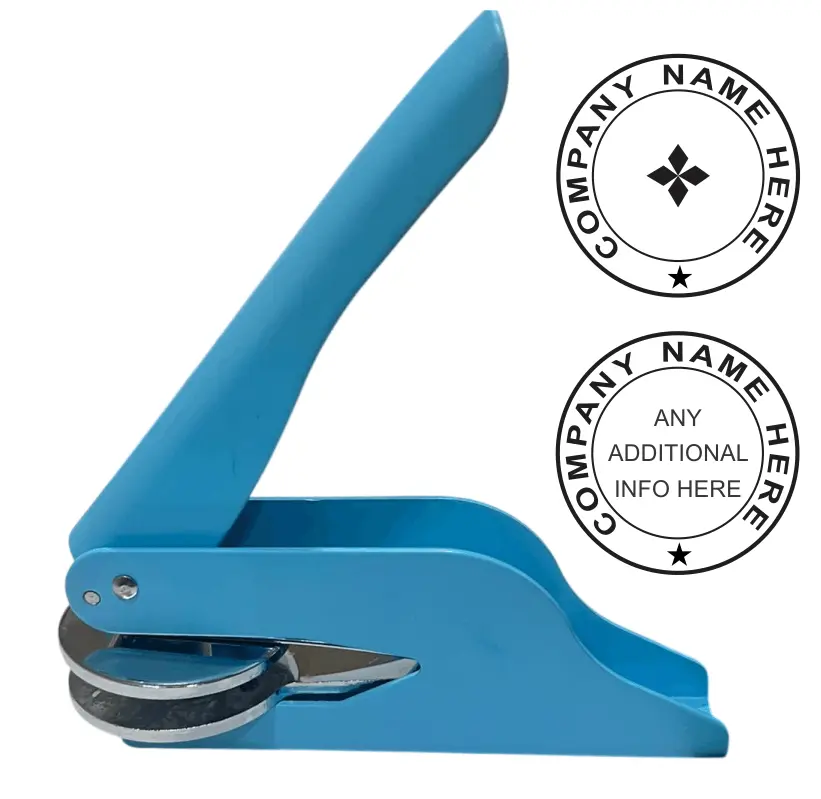 Embossing Company Seal Stamp 3 Embossing Company Seal Stamp